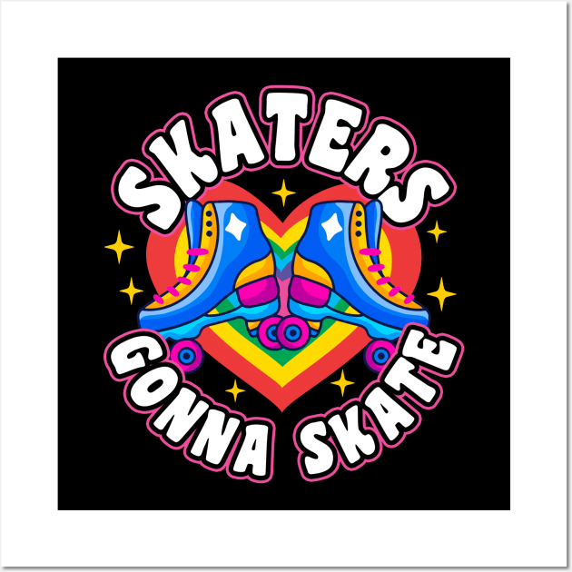 Skaters Gonna Skate Wall Art by thingsandthings